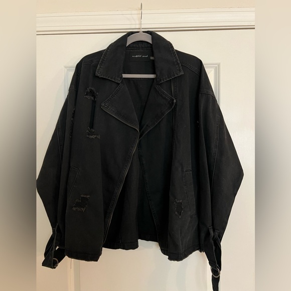 Black Jean Jacket - Picture 1 of 2